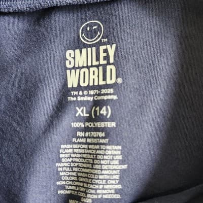 Boys Smiley World Pajama Set Shirt Pants Size XLarge New With Tags - Thumbnail 5