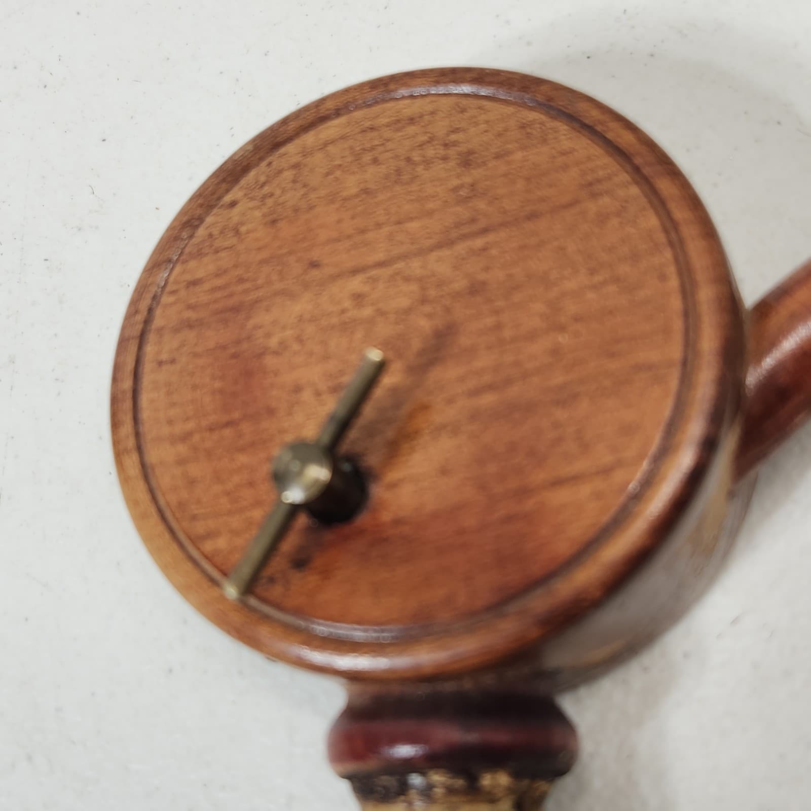 Scarce P.Maeder Lucerne Old Vintage Wood Carved Bottle Stopper Bar Art Decor - Thumbnail 6