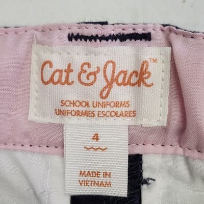 Cat & Jack Girls Shorts Size 4 Blue Adjustable Waist NEW - Thumbnail 9