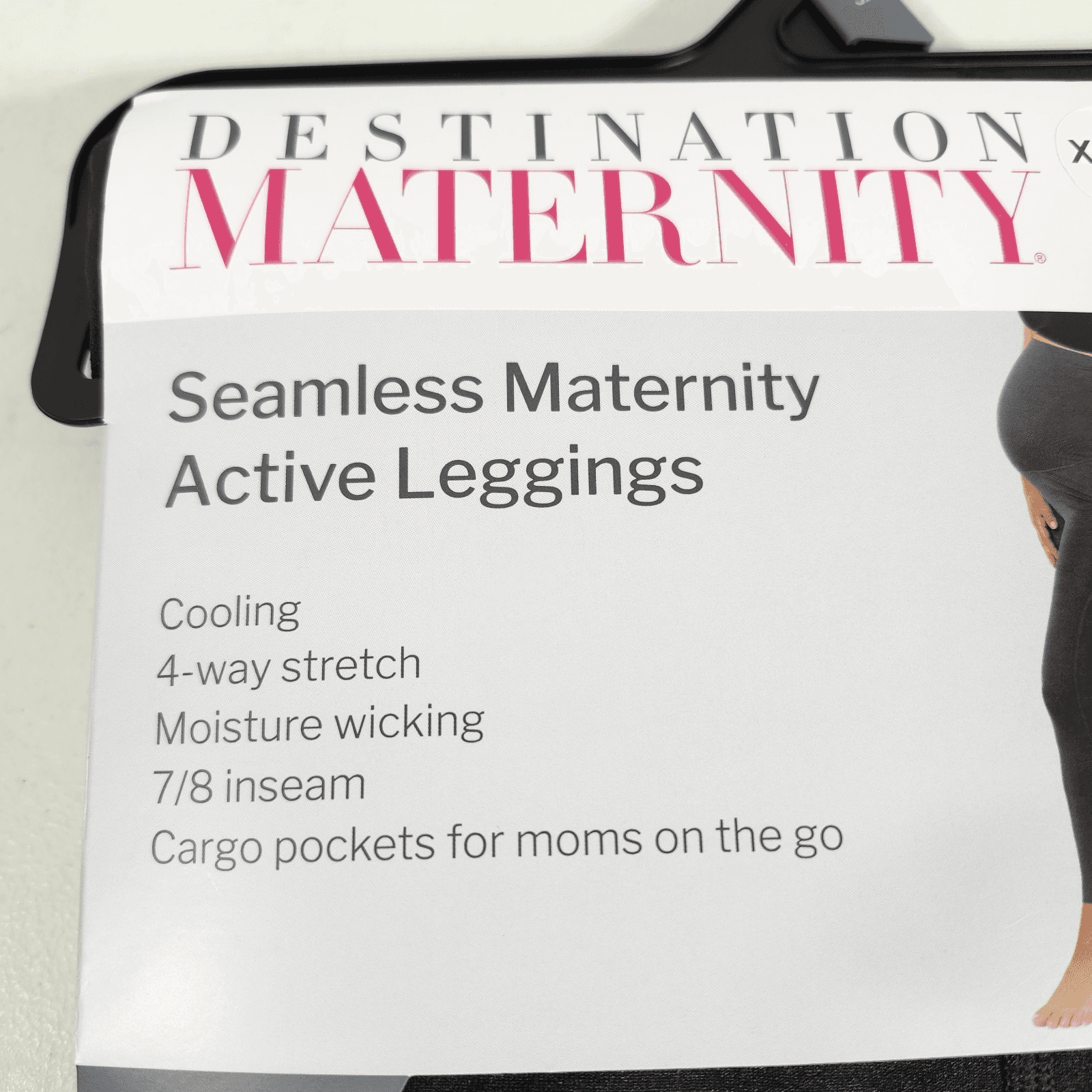 Destination Maternity Women's 3XL Leggings Black Pants 4 Way Stretch NEW - Thumbnail 2