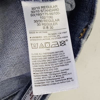 Gap Jeans Women’s 30/10R Blue True Skinny Mid Rise Stretch Denim - Thumbnail 8