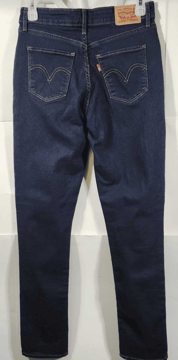 Levi's Women's Jeans 27 Classic Mid Rise Skinny Blue Denim Pants - Thumbnail 6