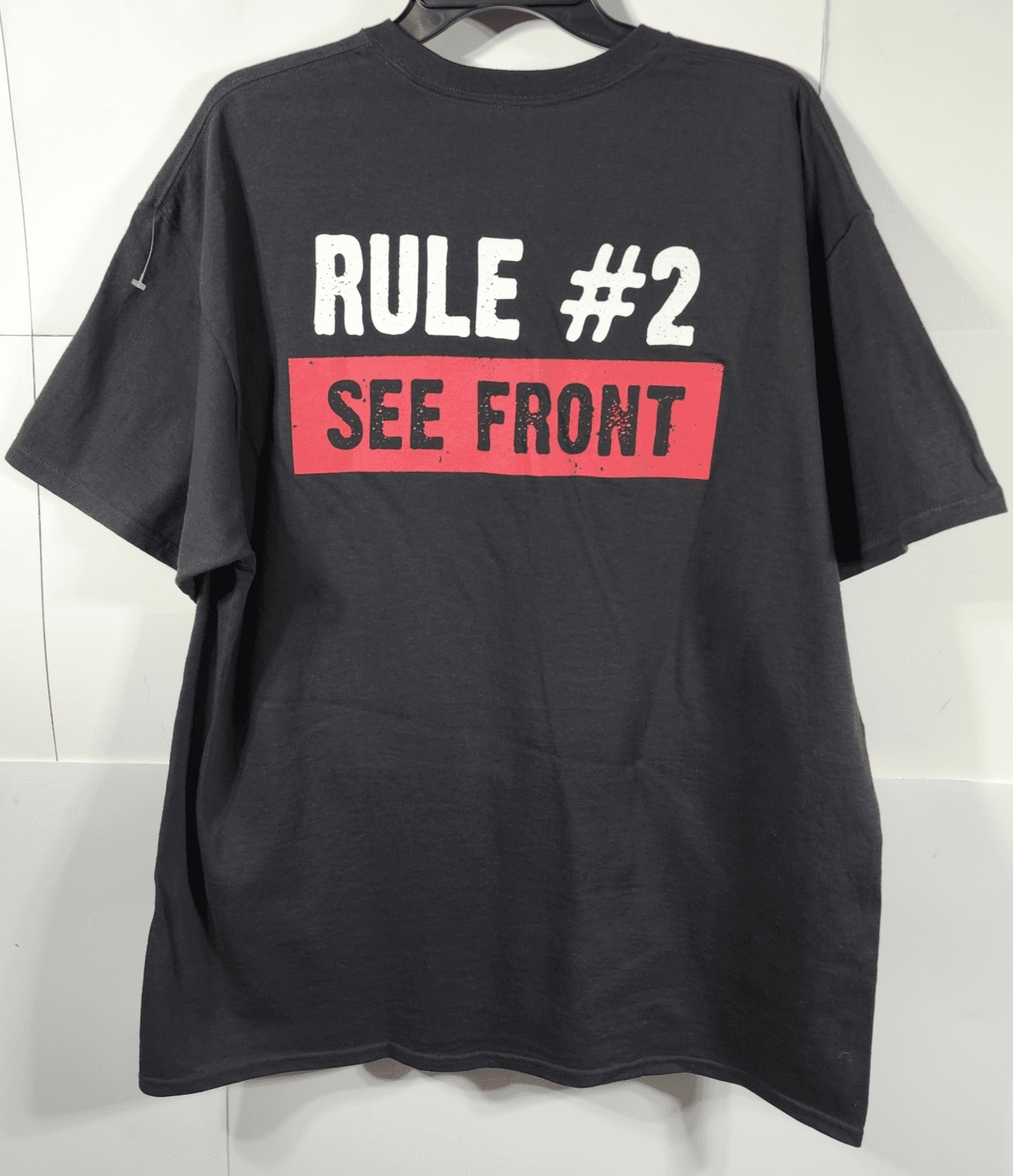 Delta Men's Tshirt Size XL Rule #1 I'm Always Right Graphic Black Short Sleeve - Thumbnail 6