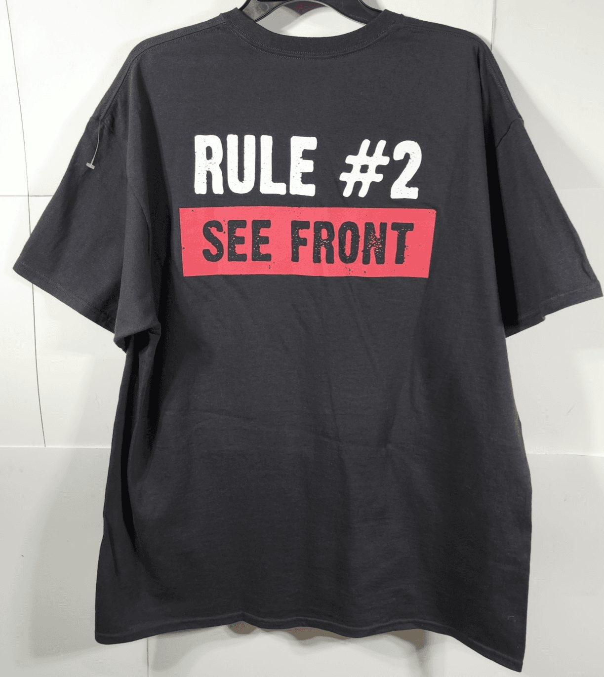 Delta Men's Tshirt Size XL Rule #1 I'm Always Right Graphic Black Short Sleeve - Thumbnail 4