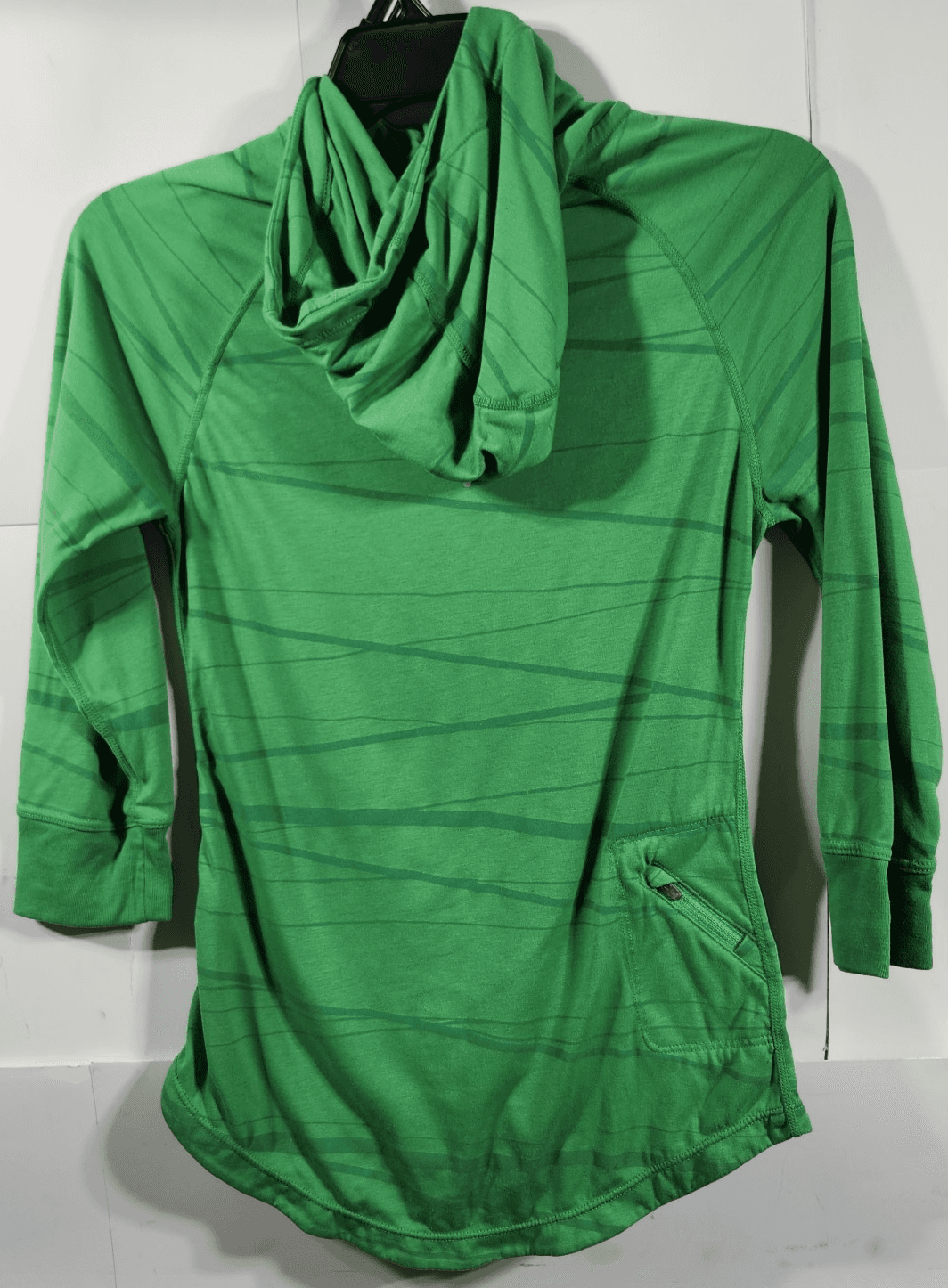 Nike Dri-Fit Running Hooded Shirt Girl's Small 1/4 Zip 3/4 Sleeve Youth - Thumbnail 6