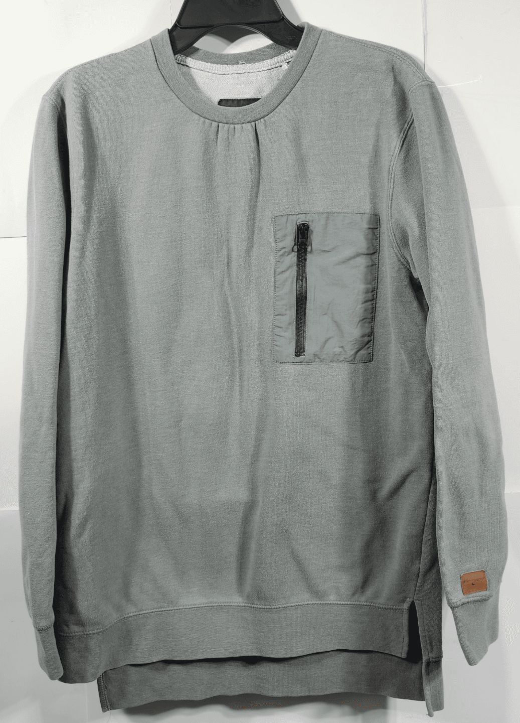 Modern Amusement Men's Medium Sweatshirt Green Long Sleeve Pocket Crewneck - Thumbnail 5