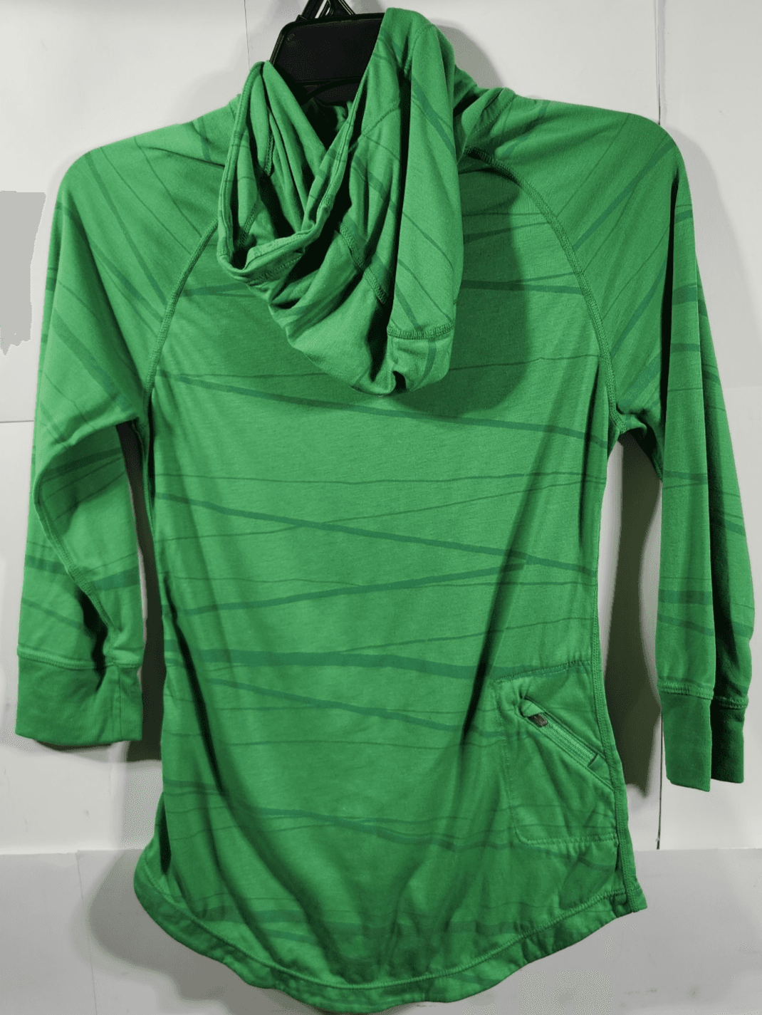 Nike Dri-Fit Running Hooded Shirt Girl's Small 1/4 Zip 3/4 Sleeve Youth - Thumbnail 4