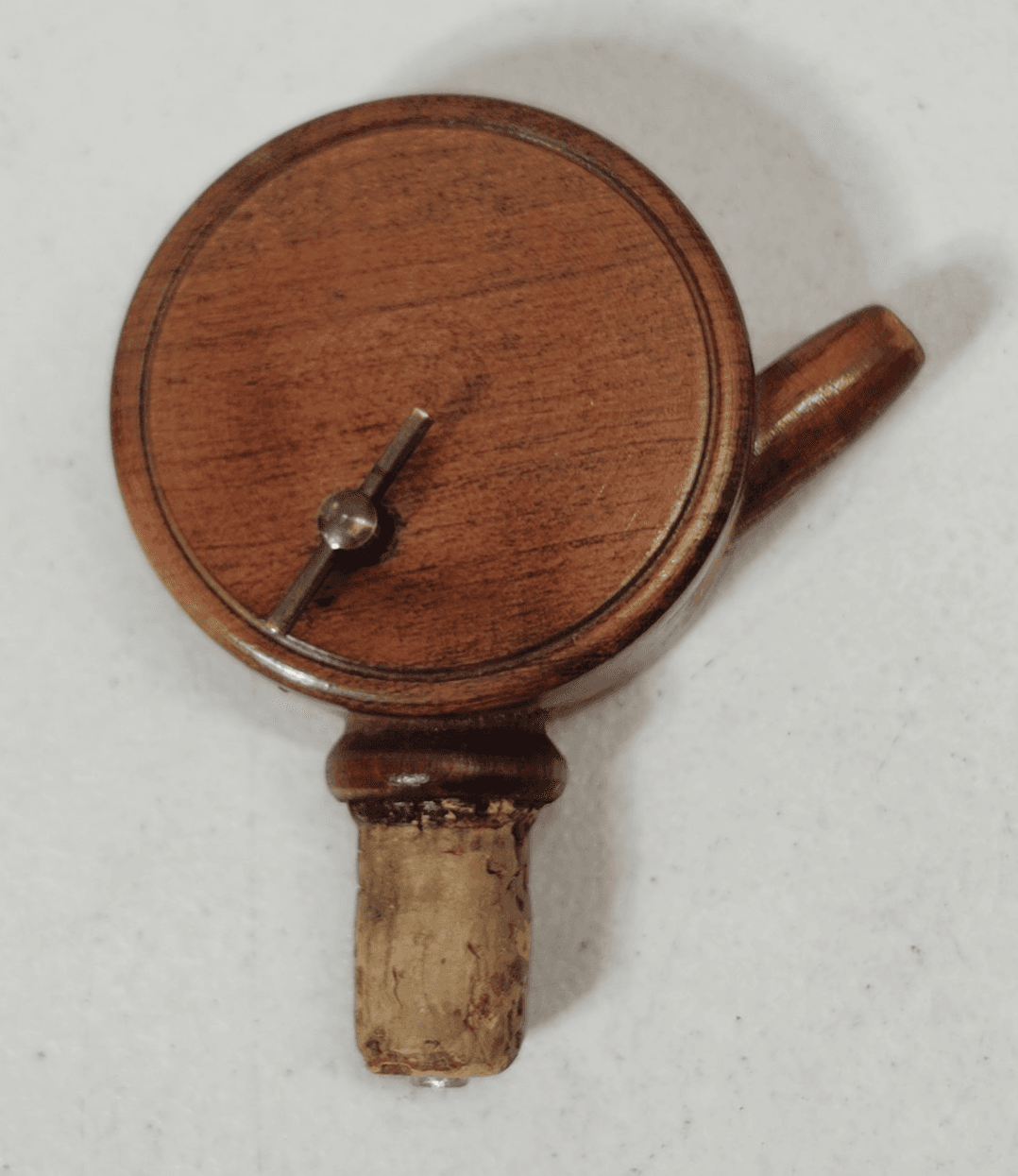 Scarce P.Maeder Lucerne Old Vintage Wood Carved Bottle Stopper Bar Art Decor - Thumbnail 5