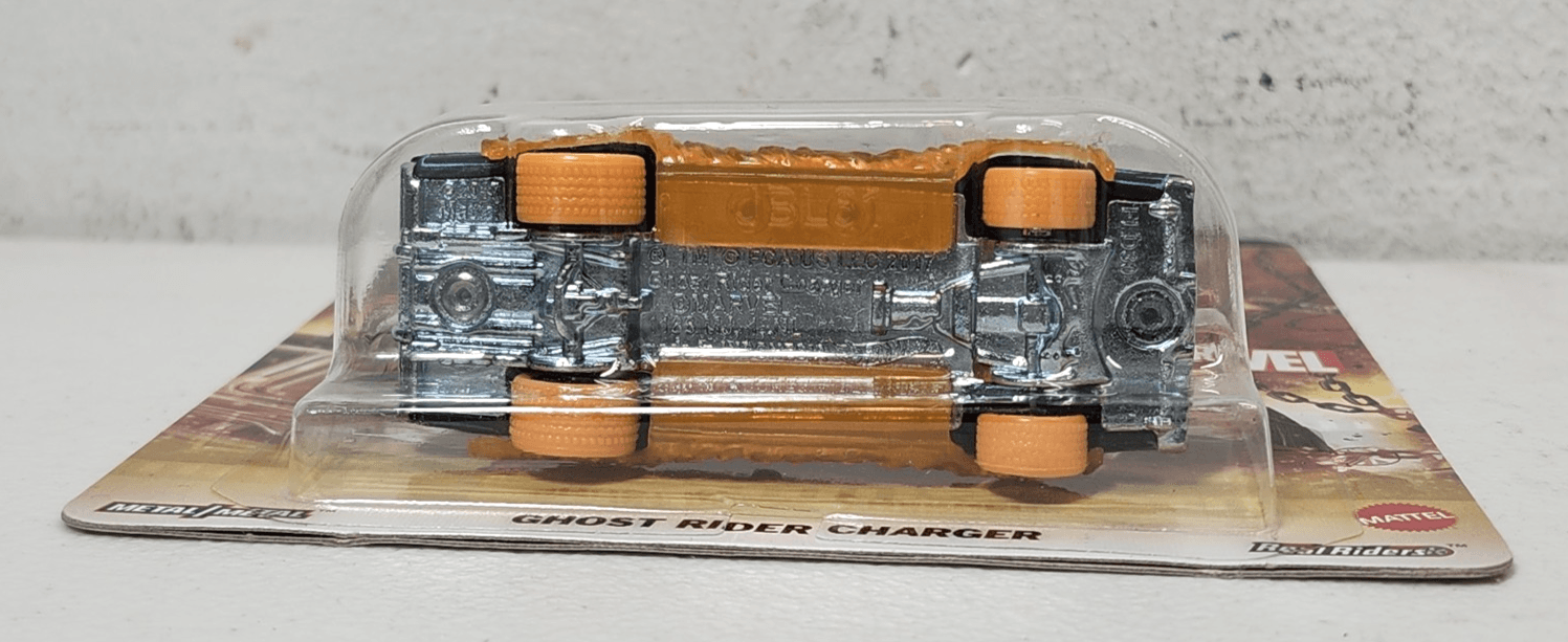 Hot Wheels Pop Culture Premium 1/64 Marvel Comics Ghost Rider Charger New - Thumbnail 4