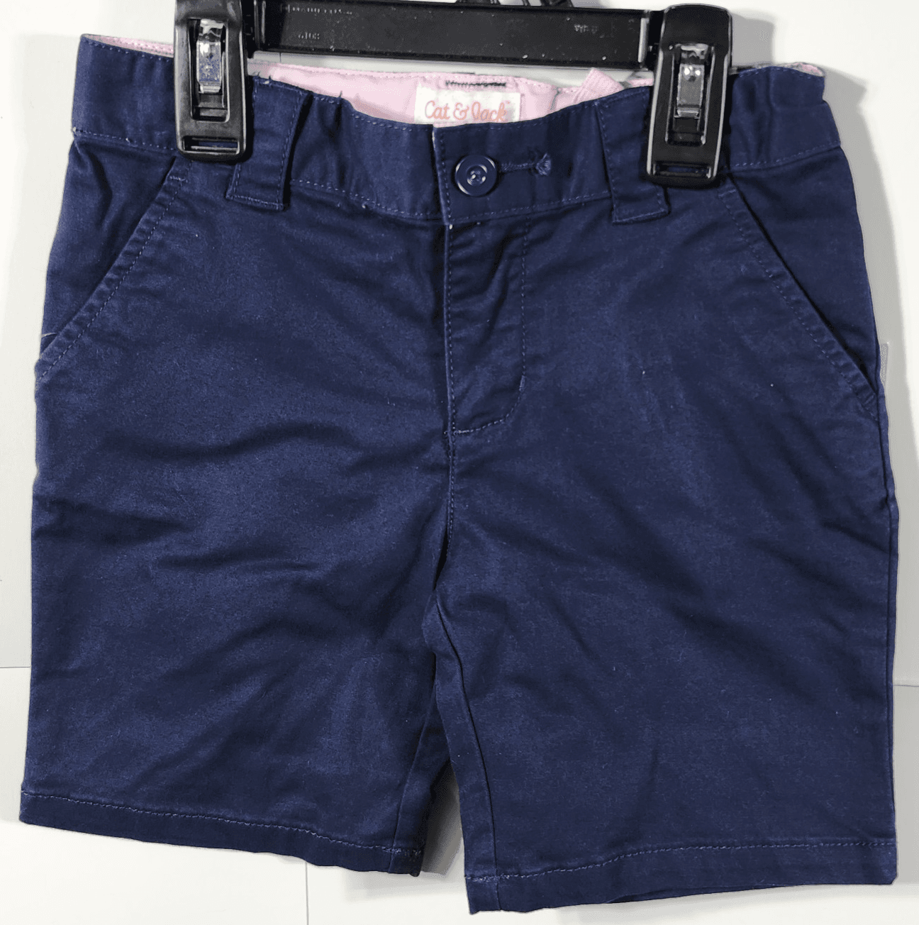 Cat & Jack Girls Shorts Size 4 Blue Adjustable Waist NEW - Thumbnail 5