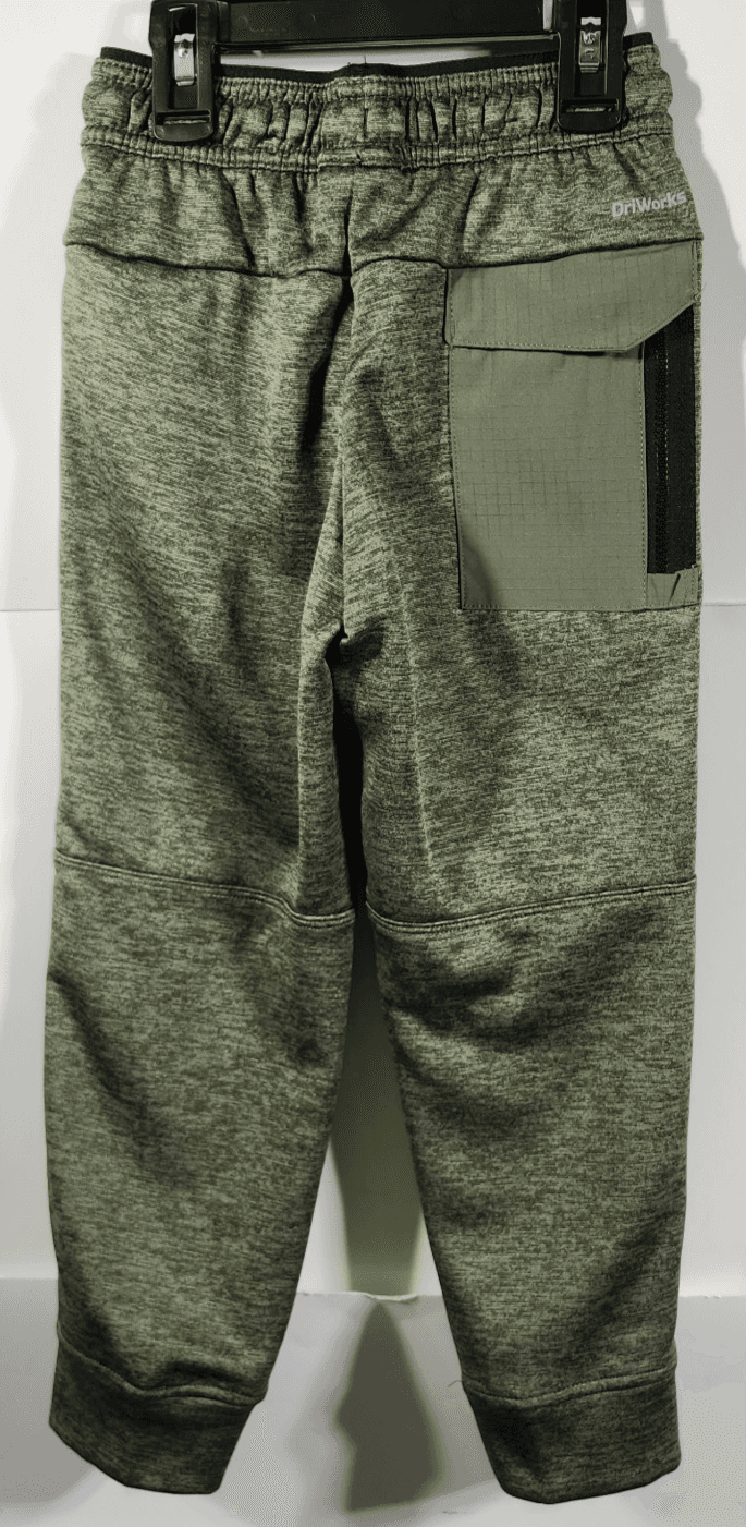 Athletic Works Boys Tech Fleece Jogger Sweatpants Size XS 4-5 Green NEW - Thumbnail 4