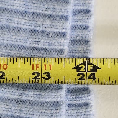 Time and Tru Women's 3XL Mixed Stitch Sweater Blue Long Sleeve Pullover NEW - Thumbnail 3