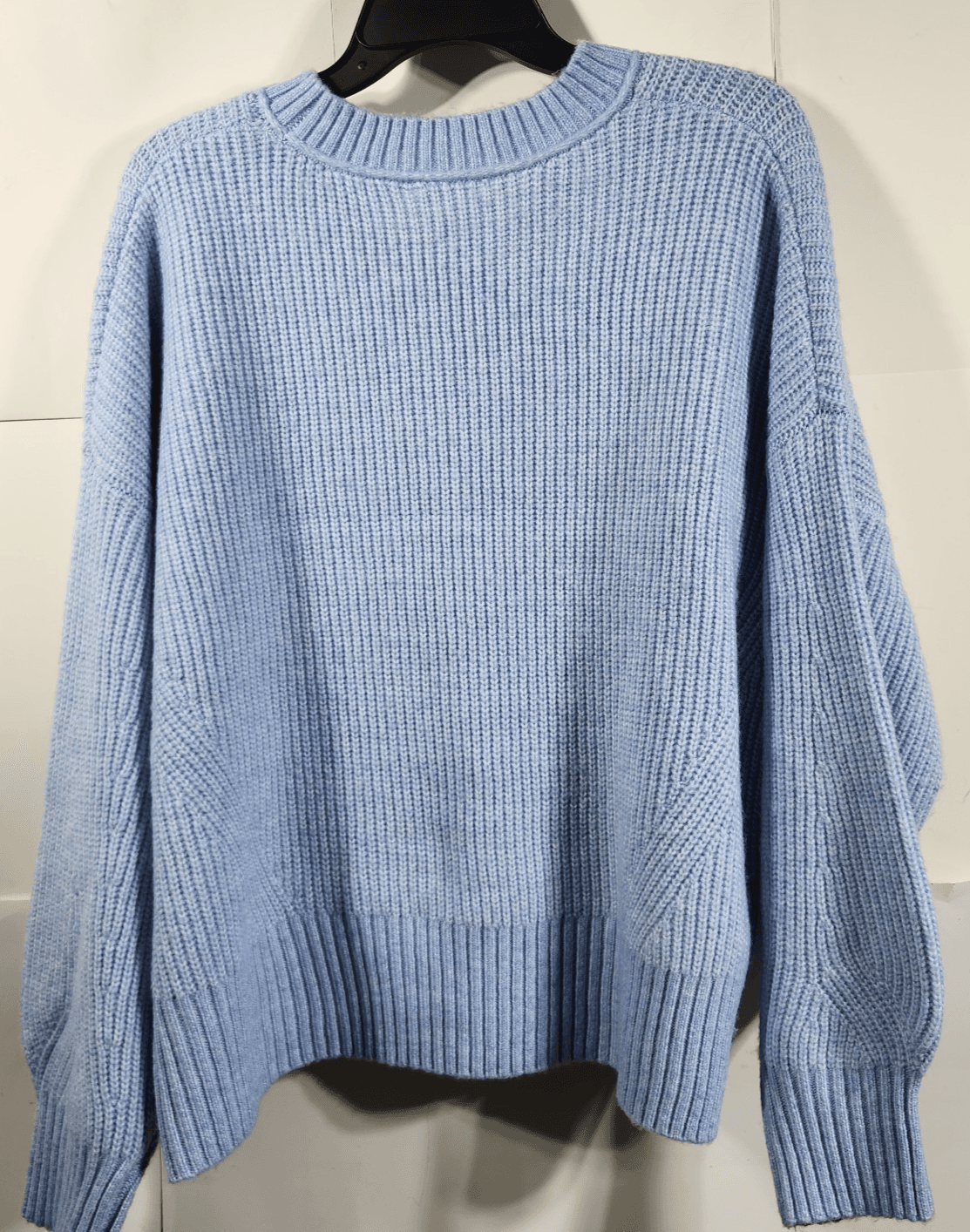Time and Tru Women's 3XL Mixed Stitch Sweater Blue Long Sleeve Pullover NEW - Thumbnail 6