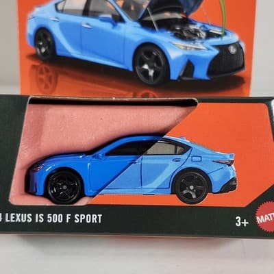 2026 Matchbox Moving Parts 2024 Lexus IS 500 F Sport Blue Car 1/64 Toy NEW - Thumbnail 2