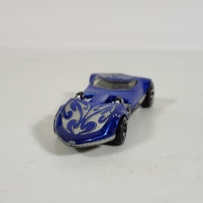 Hot Wheels Twin Mill Blue Car 1/64 Toy Vehicle Loose Vintage Mattel - Thumbnail 2