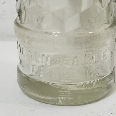 Vintage 7oz Glass Soda Beverage Bottle GOLDEN EAGLE Erie Pennsylvania - Thumbnail 7