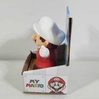 Fisher Price Little People Figure My Mario Super Fire Red White Toy NEW - Thumbnail 3