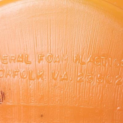 Vintage Pumpkin Bucket Candy General Foam Plastics Blow Mold Trick or Treat USA - Thumbnail 7