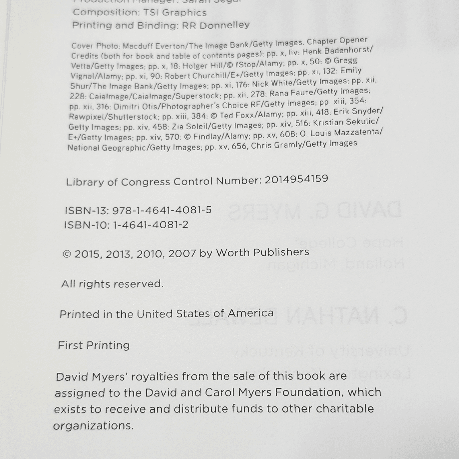 Psychology, 11th Edition Hardcover Book - Thumbnail 3