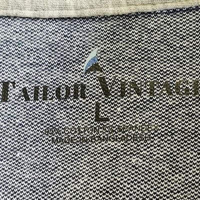 Tailor Vintage Men's L Button Up Shirt Blue Long Sleeve Connecticut Originals - Thumbnail 8