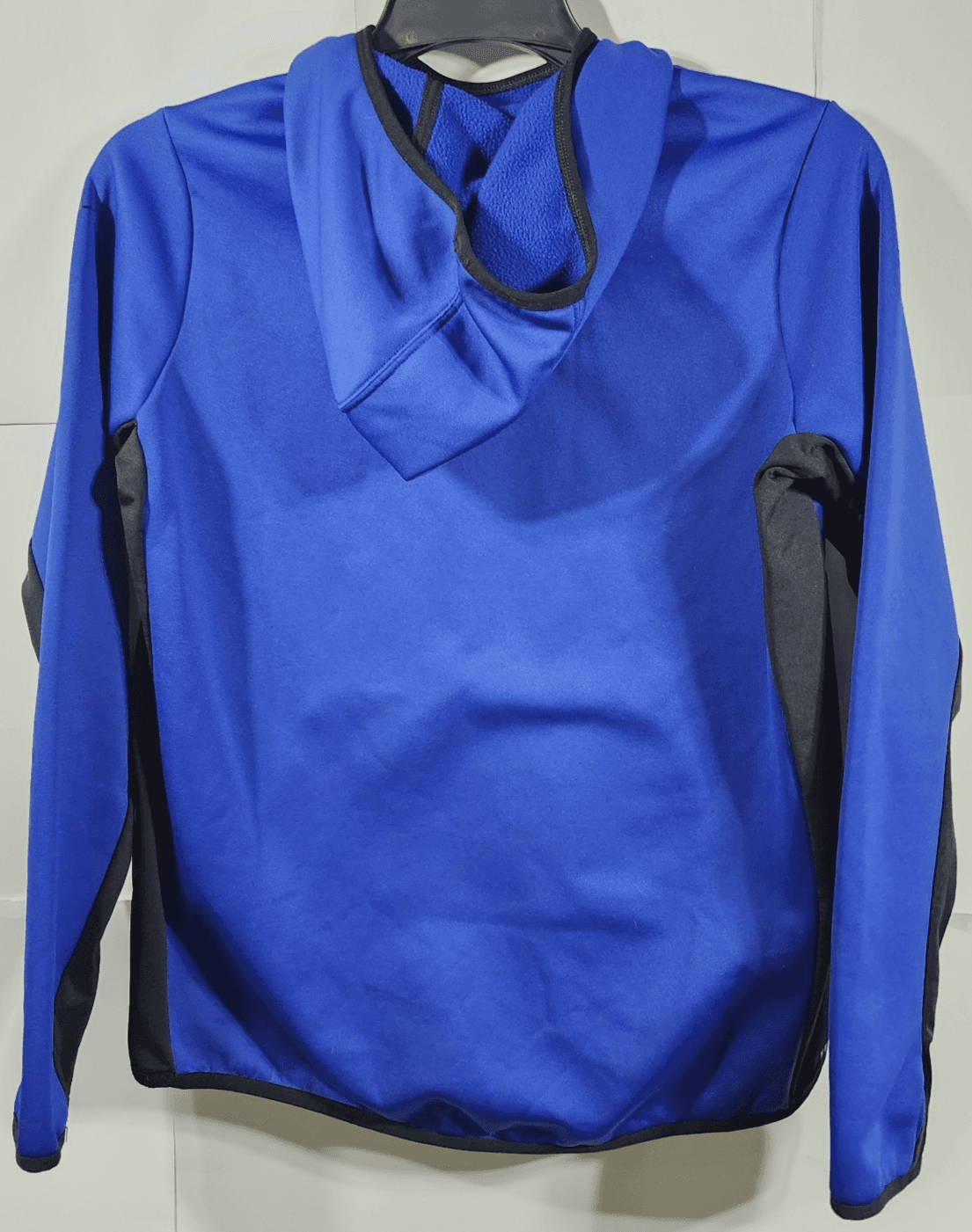 Nike Men's L Therma Fit Pullover Hoodie Fleece Lined Blue Black Sweatshirt - Thumbnail 4