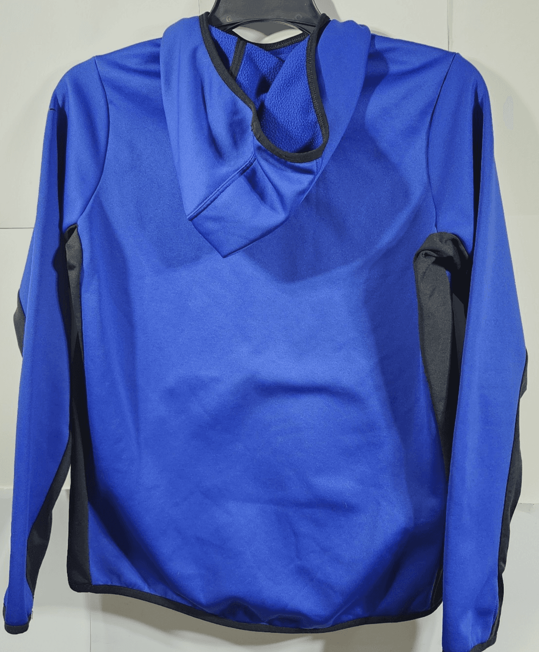 Nike Men's L Therma Fit Pullover Hoodie Fleece Lined Blue Black Sweatshirt - Thumbnail 6