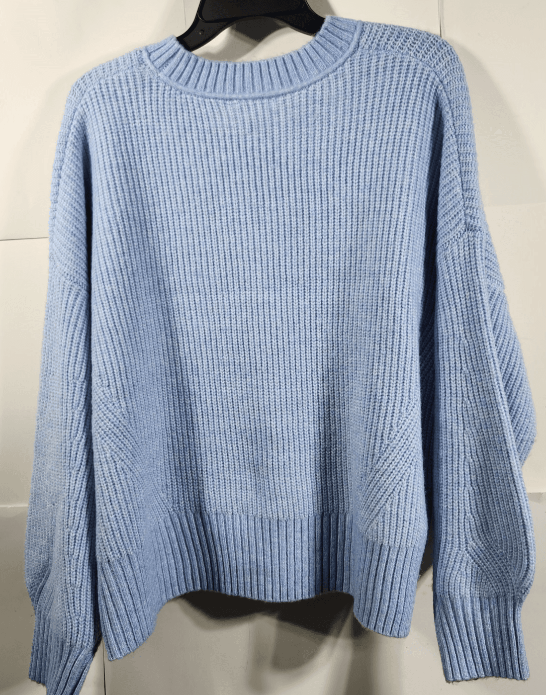 Time and Tru Women's 3XL Mixed Stitch Sweater Blue Long Sleeve Pullover NEW - Thumbnail 4