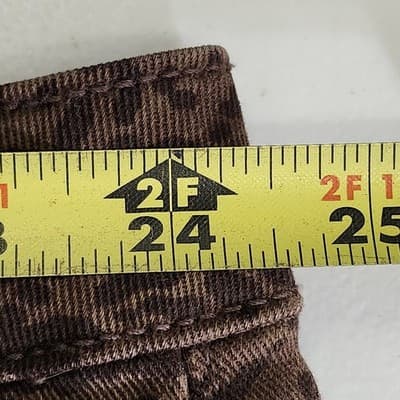 Terra & Sky Women's 26W Jeans High Rise Straight Leg Plus Size Leopard Brown NEW - Thumbnail 2