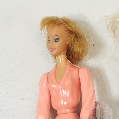 Vintage Doll & Furniture Bundle Lot Rocking Chair Table With Stools - Thumbnail 7