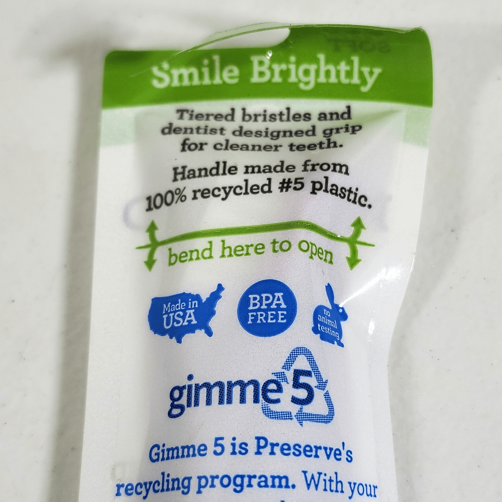 Preserve Adult Toothbrush Soft 1 Unit Made In USA - Thumbnail 4