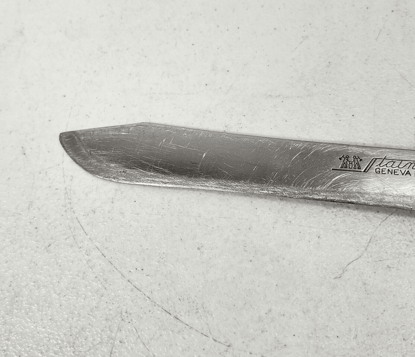 Vtg Geneva Forge Stainless Steel Butcher Carving Utility Knife 7 Inch Blade USA - Thumbnail 7