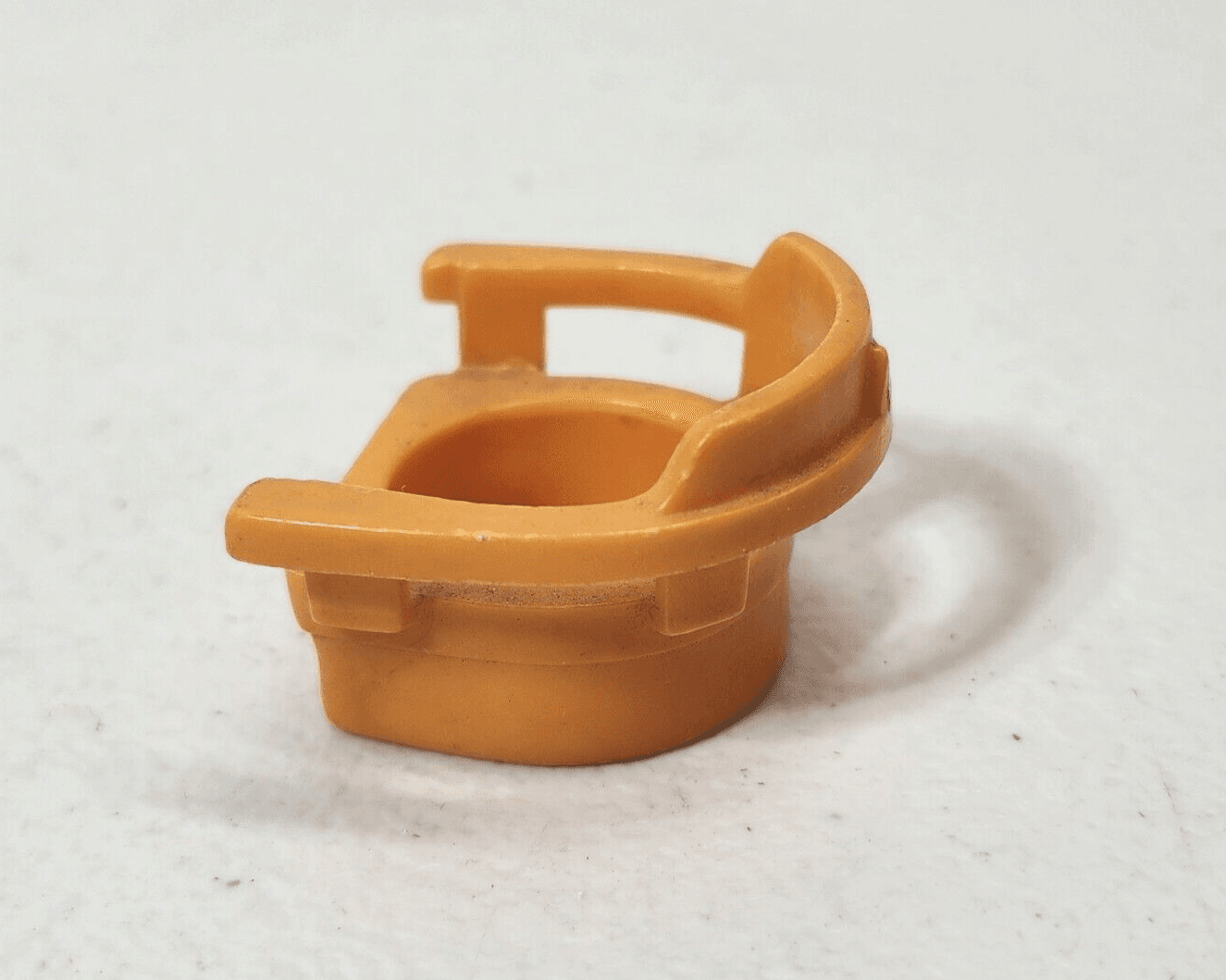 Vintage Orange Table Chair Fisher Price Little People Plastic Toy - Thumbnail 3