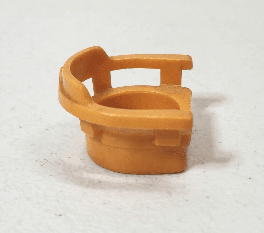 Vintage Orange Table Chair Fisher Price Little People Plastic Toy - Thumbnail 5