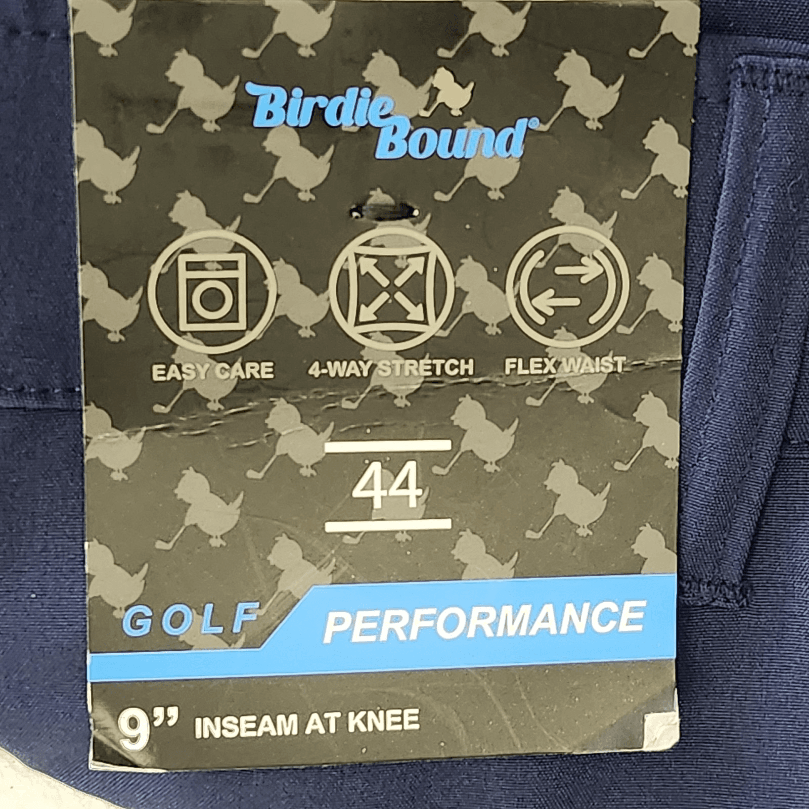 Birdie Bound Men’s 44 Cargo Shorts Stretch Easy Care Flex Waist 9” Khaki NEW - Thumbnail 9