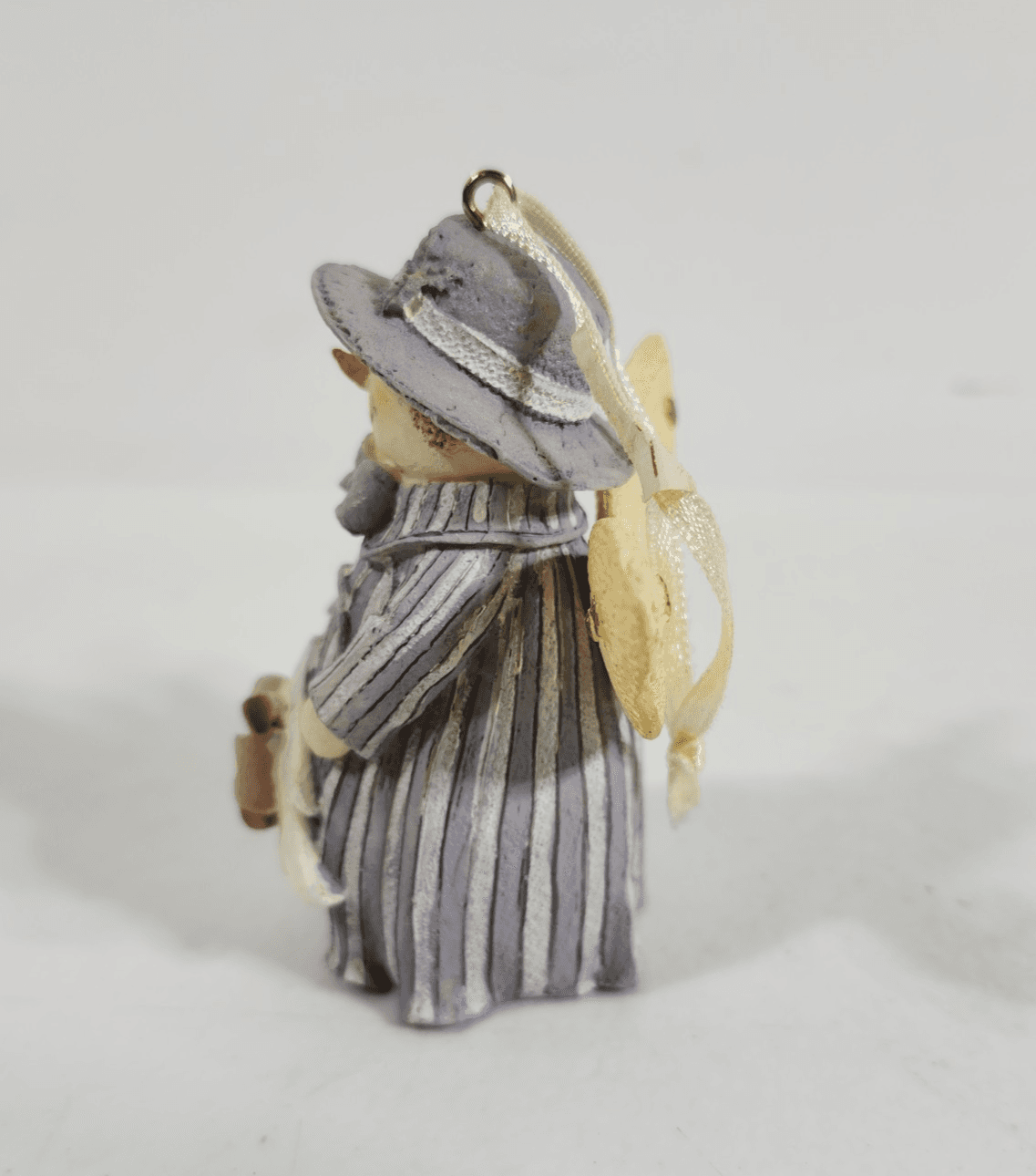 Poly Resin Snowman Ornament Angel Wings Holiday Home Decor - Thumbnail 3