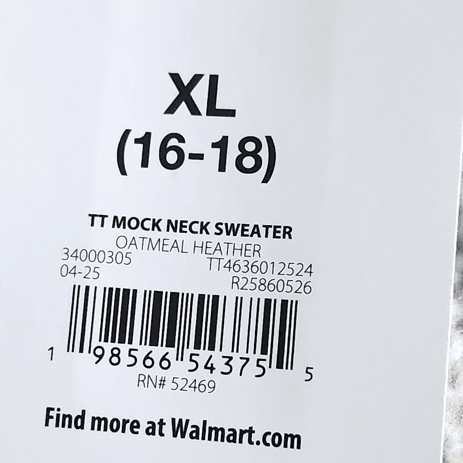 Time and Tru Women's XL Mixed Stitch Sweater Beige Long Sleeve Pullover NEW - Thumbnail 8