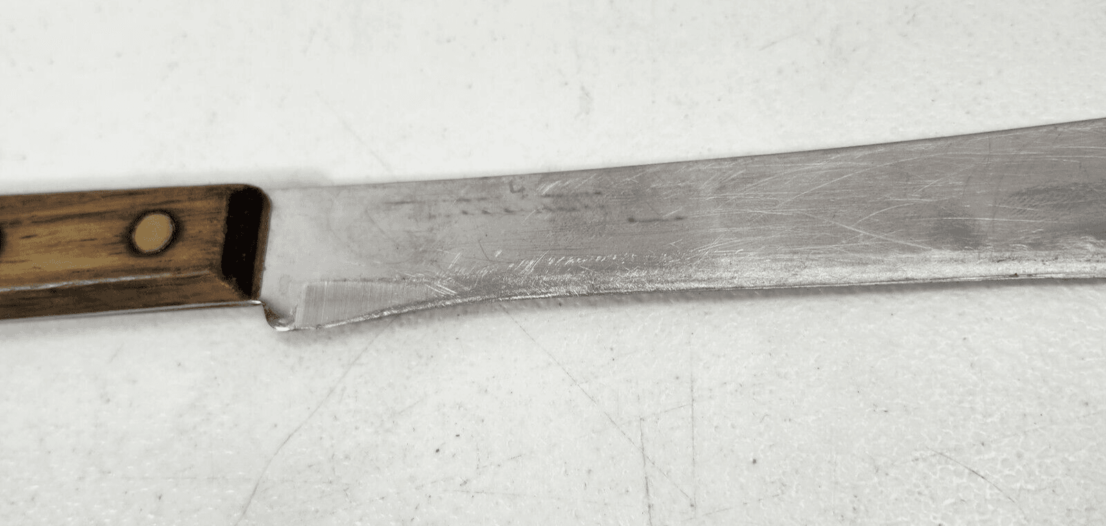 Vtg Geneva Forge Stainless Steel Butcher Carving Utility Knife 7 Inch Blade USA - Thumbnail 9