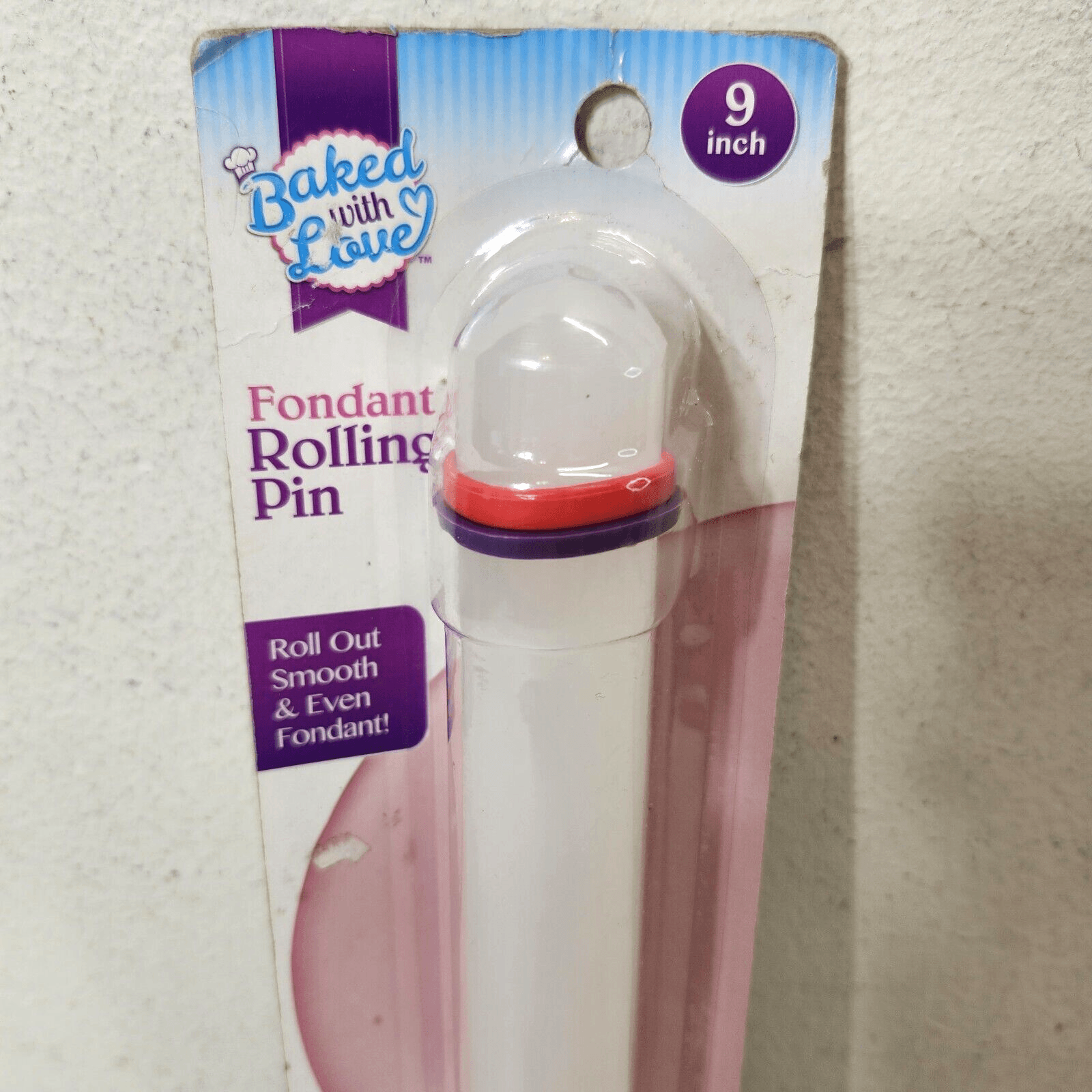 New Artskills Baked With Love 9" Fondant Rolling Pin - Thumbnail 2