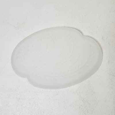 Vintage Snack Luncheon Plate & Cup Home Decor Federal Glass Frosted - Thumbnail 8