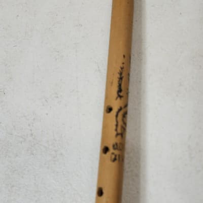 Vintage Chinese Folk Art Hand Made Wood Flute Dragon Design - Thumbnail 7