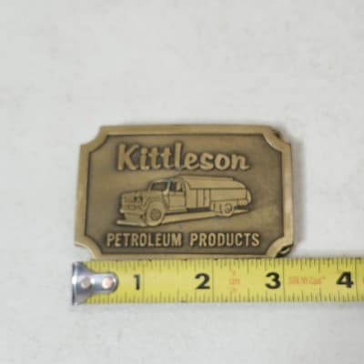 Kittleson Petroleum Products Truck Belt Buckle Vintage Hitline USA - Thumbnail 3
