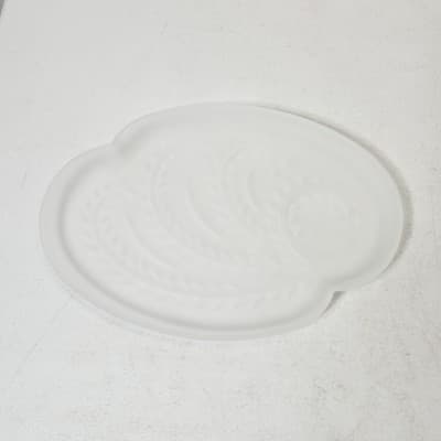 Vintage Snack Luncheon Plate & Cup Home Decor Federal Glass Frosted - Thumbnail 7
