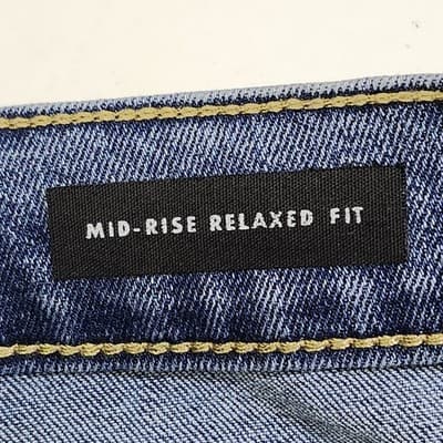 Curve Appeal Mid Rise Relaxed Fit Blue Denim Jeans Size 10/30 - Thumbnail 8