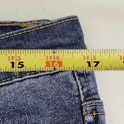 Curve Appeal Mid Rise Relaxed Fit Blue Denim Jeans Size 10/30 - Thumbnail 2