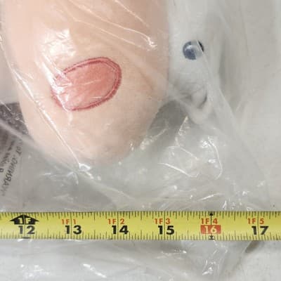 Cute Hippo Stuffed Plush Animal Toy 16" with Pink Shirt NEW - Thumbnail 6