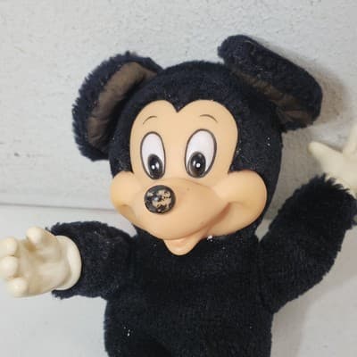 Vintage Mickey Mouse Plush Doll Rubber Face Applause 8” - Thumbnail 3