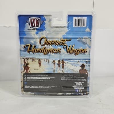 2025 M2 Machines Diorama 1957 Chevy 150 Handyman Wagon Blue Car 1/64 Toy NEW - Thumbnail 6