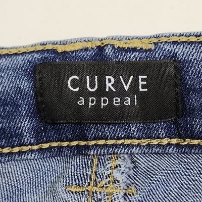 Curve Appeal Mid Rise Relaxed Fit Blue Denim Jeans Size 10/30 - Thumbnail 7