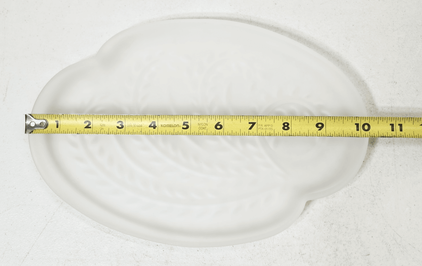 Vintage Snack Luncheon Plate & Cup Home Decor Federal Glass Frosted - Thumbnail 2