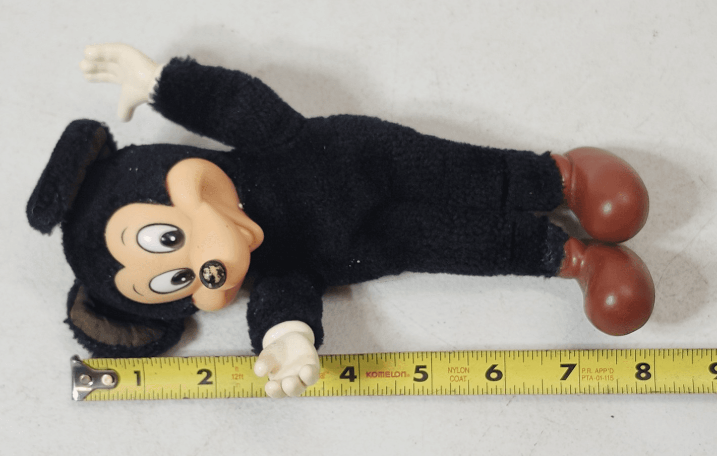 Vintage Mickey Mouse Plush Doll Rubber Face Applause 8” - Thumbnail 6